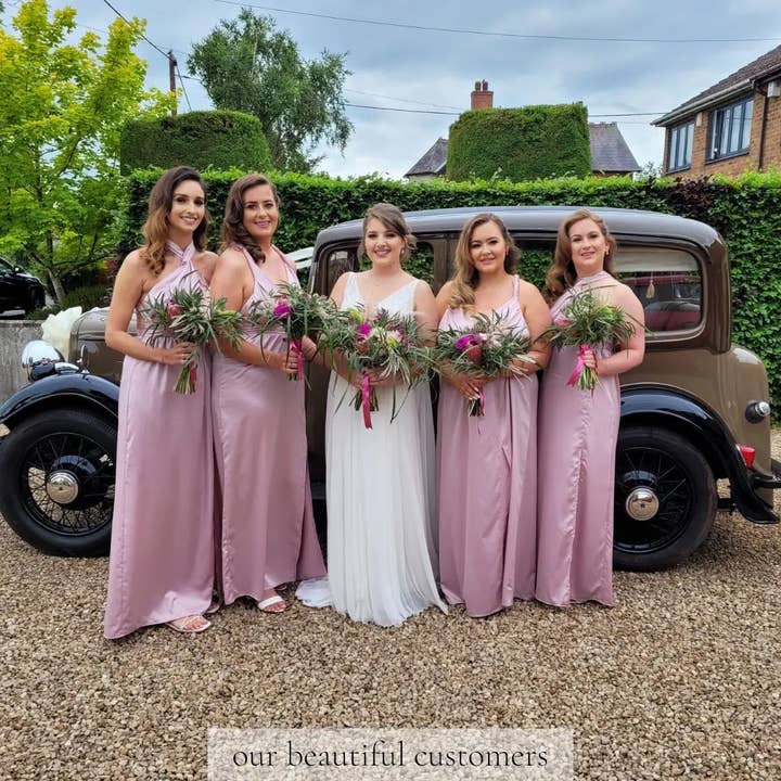 IDENTITY LINGERIE – wholesale Klänning - Dam – Silke brudtärna klänning Infinity Guest Satinklänningar Multiway2