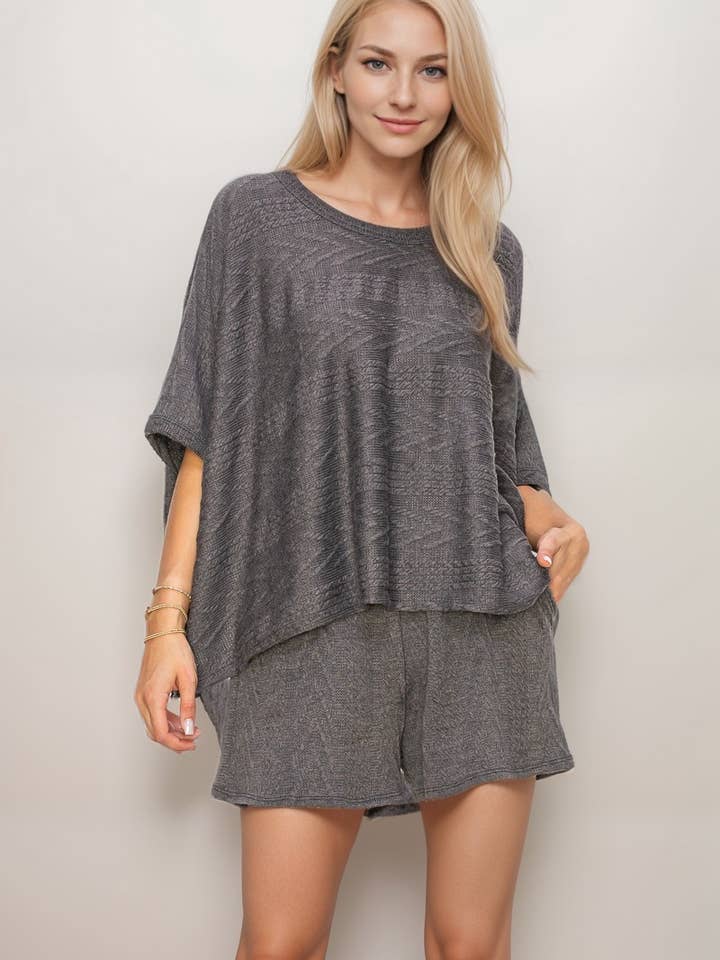 A.gain - Wholesale Knit Top - Women's - 10846SS614 - BOXY FIT HALF SLEEVE ROUND NECK TOP6