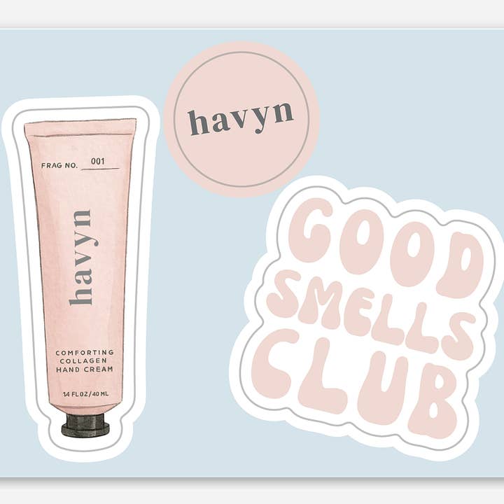 "Good Smells Club" Sticker Sheet for wholesale by HAVYN