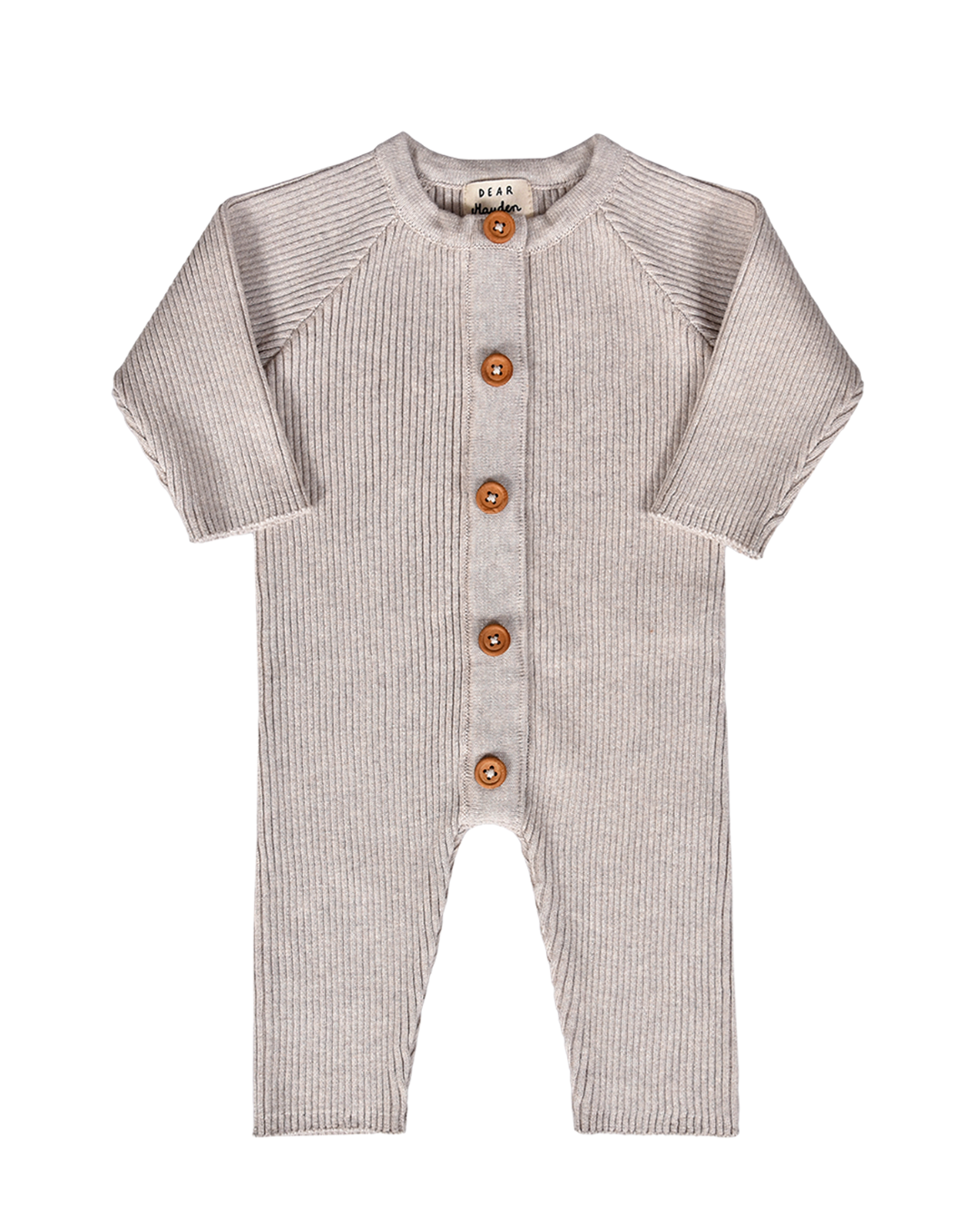 Dear Hayden - Wholesale Jumpsuit - Baby - Jamie Magnetic Romper in Oatmeal0