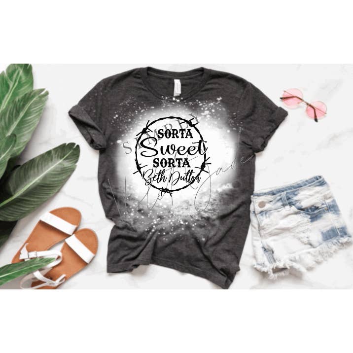 Simply Violet Jade - Wholesale Screen Printed T-Shirt - Women's - Sorta Sweet Sorta Beth Dutton