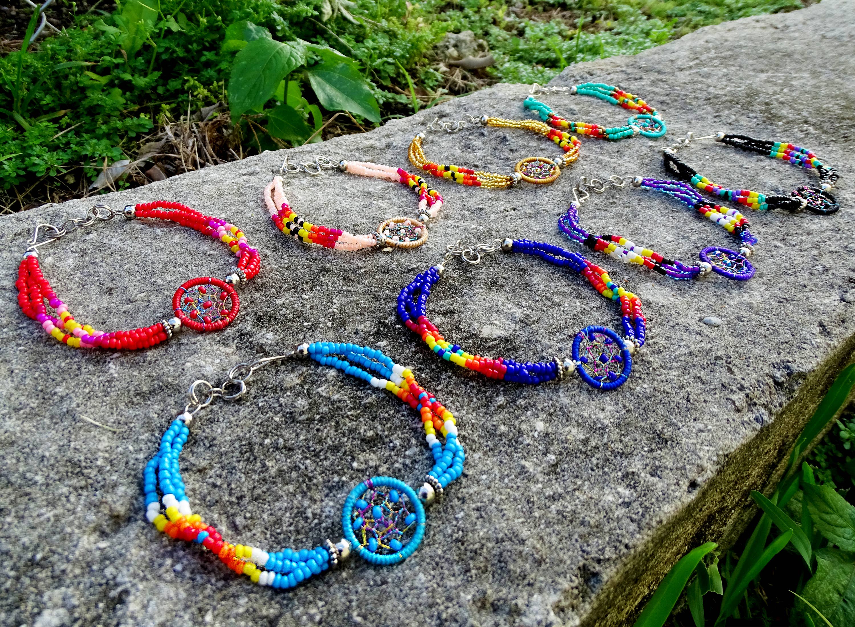 Pichincha - Wholesale Beaded Bracelet - Native Inspired Dream Catcher Beaded Multi Strand Bracelet3