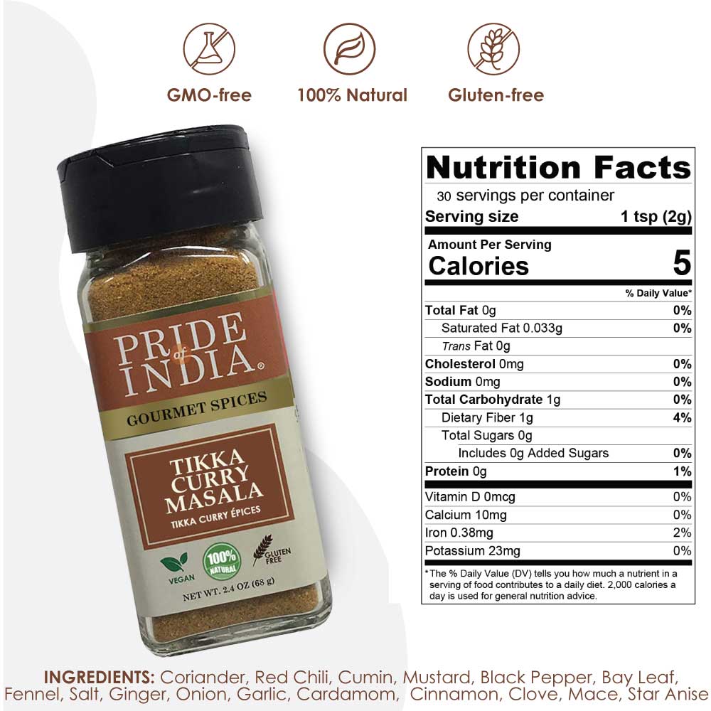 PRIDE INDIA BRANDS – Großhandel Gewürzmischungen – Tikka Curry Masala Gewürz Gewürz — Gourmet-Curry-Mischung1