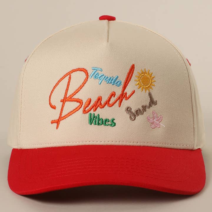 Fashion City - Wholesale Trucker Hat - Unisex - BEACH TEQUILA SAND VIBES Two-Tone Trucker Hat12