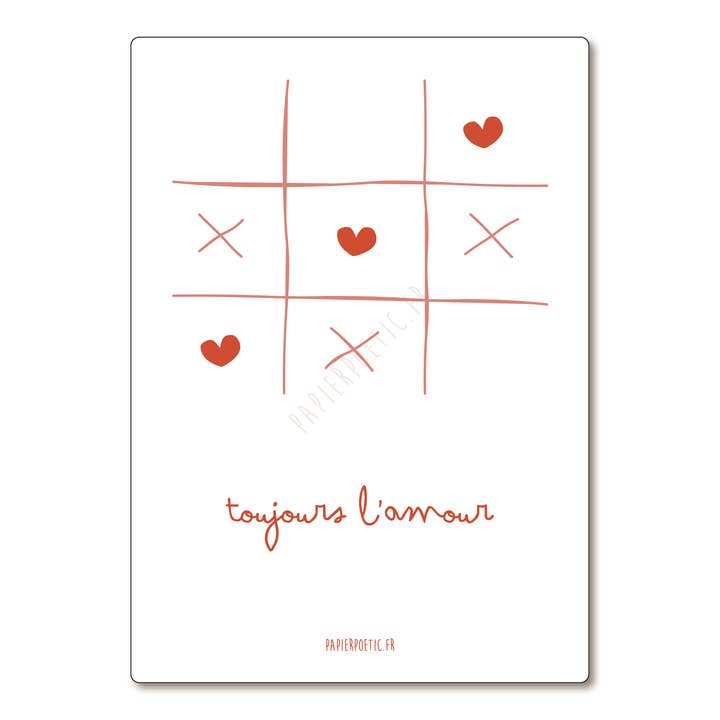 Postcard / Card "Always Love" for wholesale by Papier Poetic