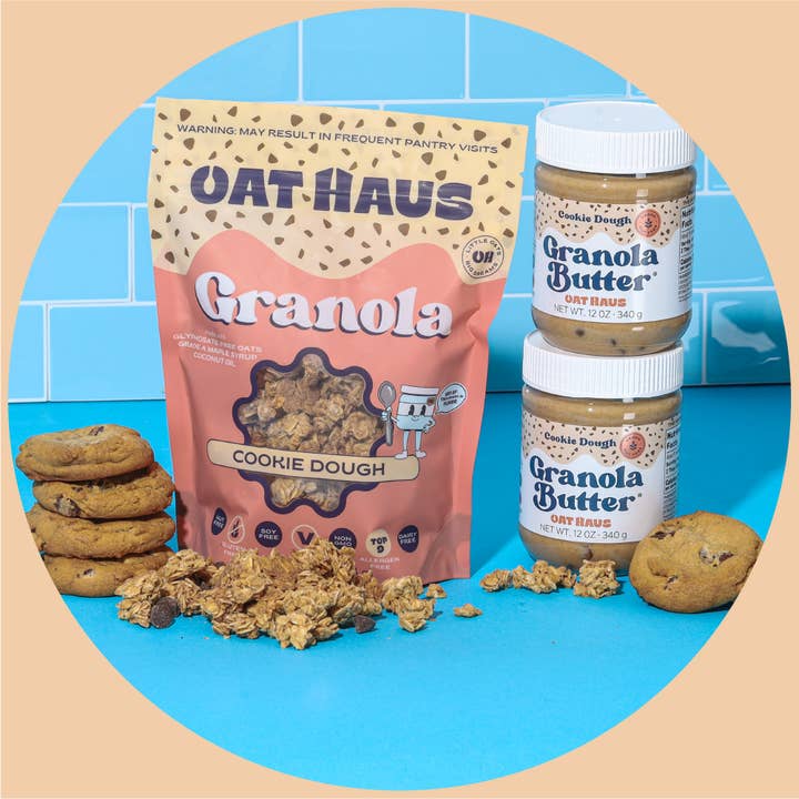 Oat Haus - Wholesale Granola - Cookie Dough Granola - 6/10OZ4