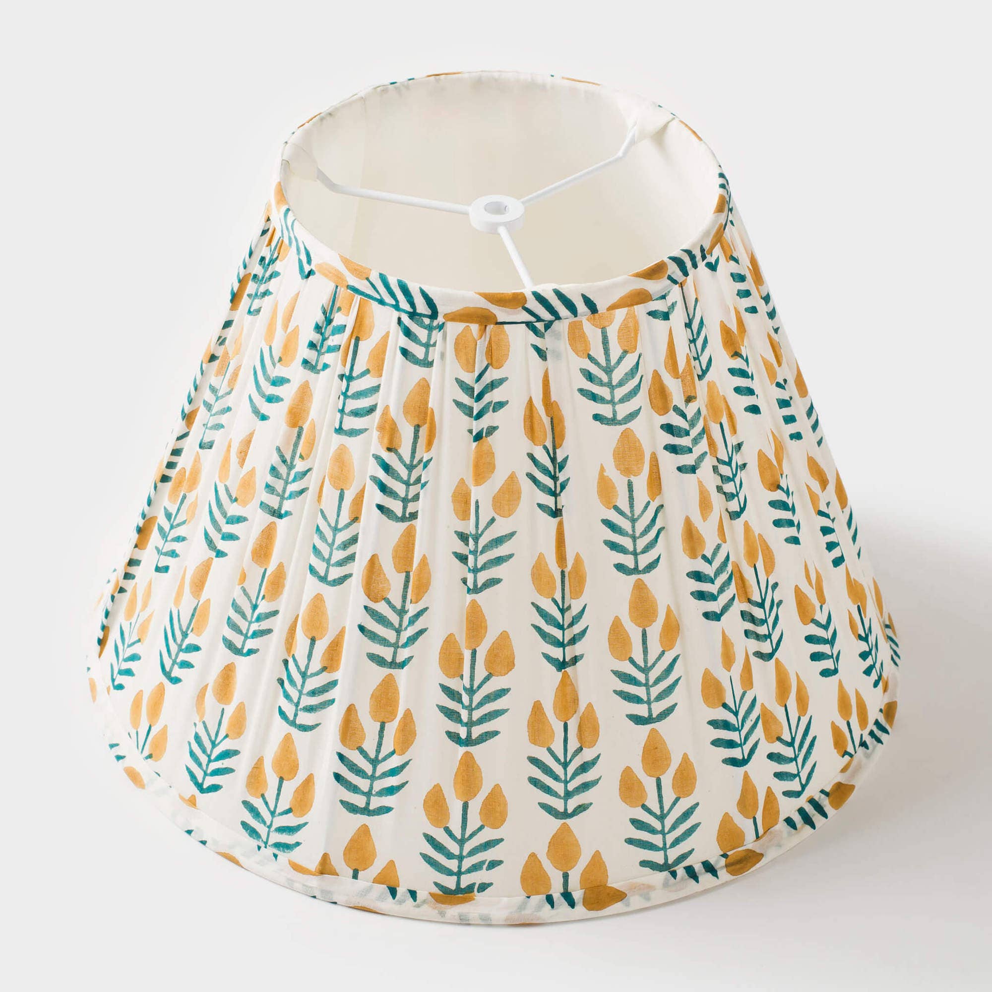 Mela Artisans - Wholesale Lamp Shade - Meadow Gathered Floral Lampshade1