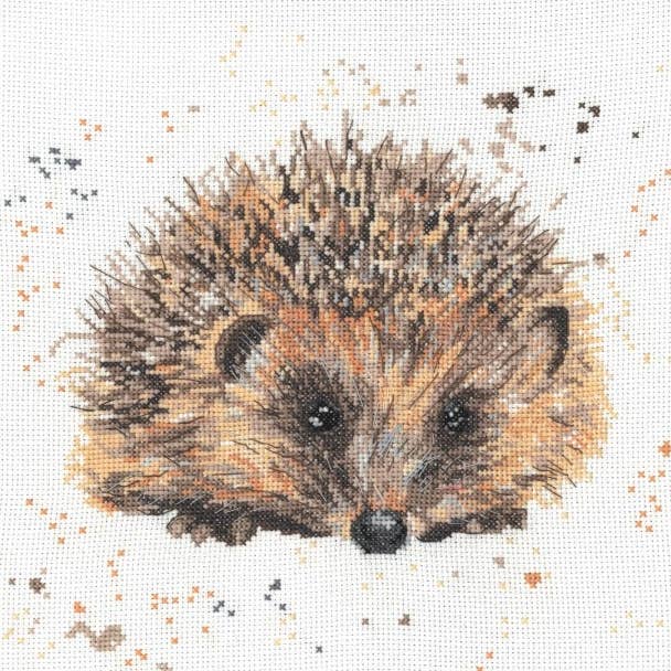 Creative World of Crafts - Wholesale Embroidery/Cross Stitch Supplies - Bree Merryn - Harley the Hedgehog Cross Stitch Kit0