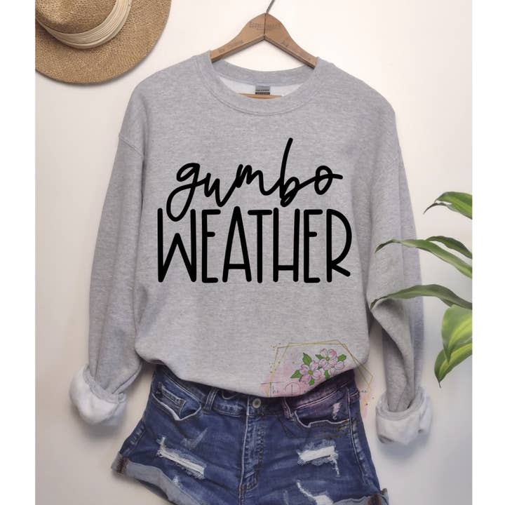 Gumbo Weather Sweatshirt for wholesale by Dogwood Designs