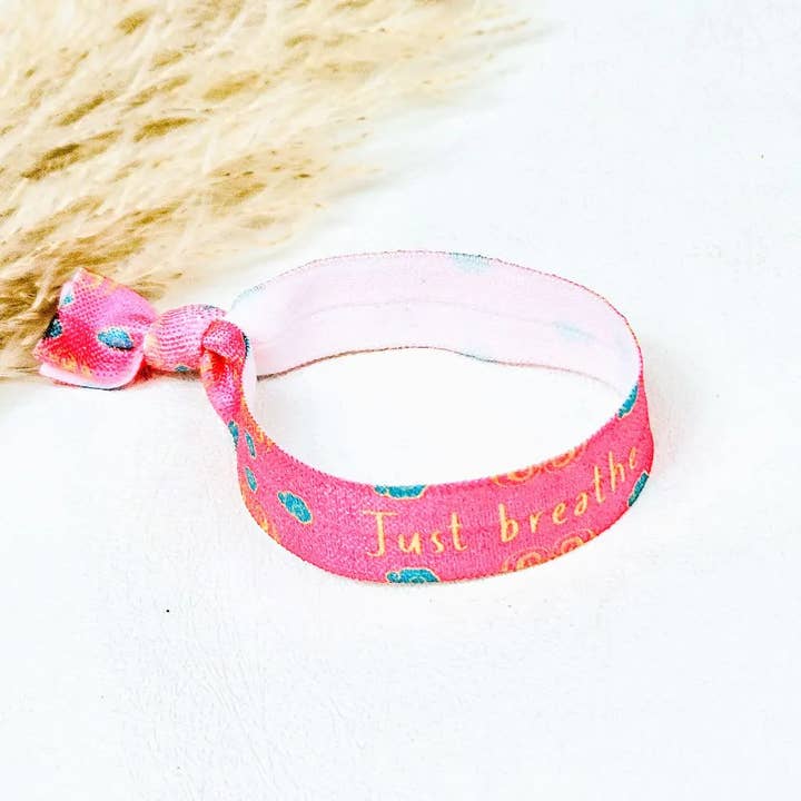 Ibiza Boutique - Wholesale Woven/Braided Bracelet - Ibiza rubber band Just breathe