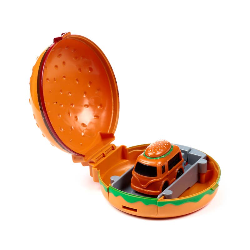 Puckator EU – Brinquedo clássico - Crianças por atacado – Pressione e Lance o Brinquedo de Ação do Caminhão de Hambúrguer1