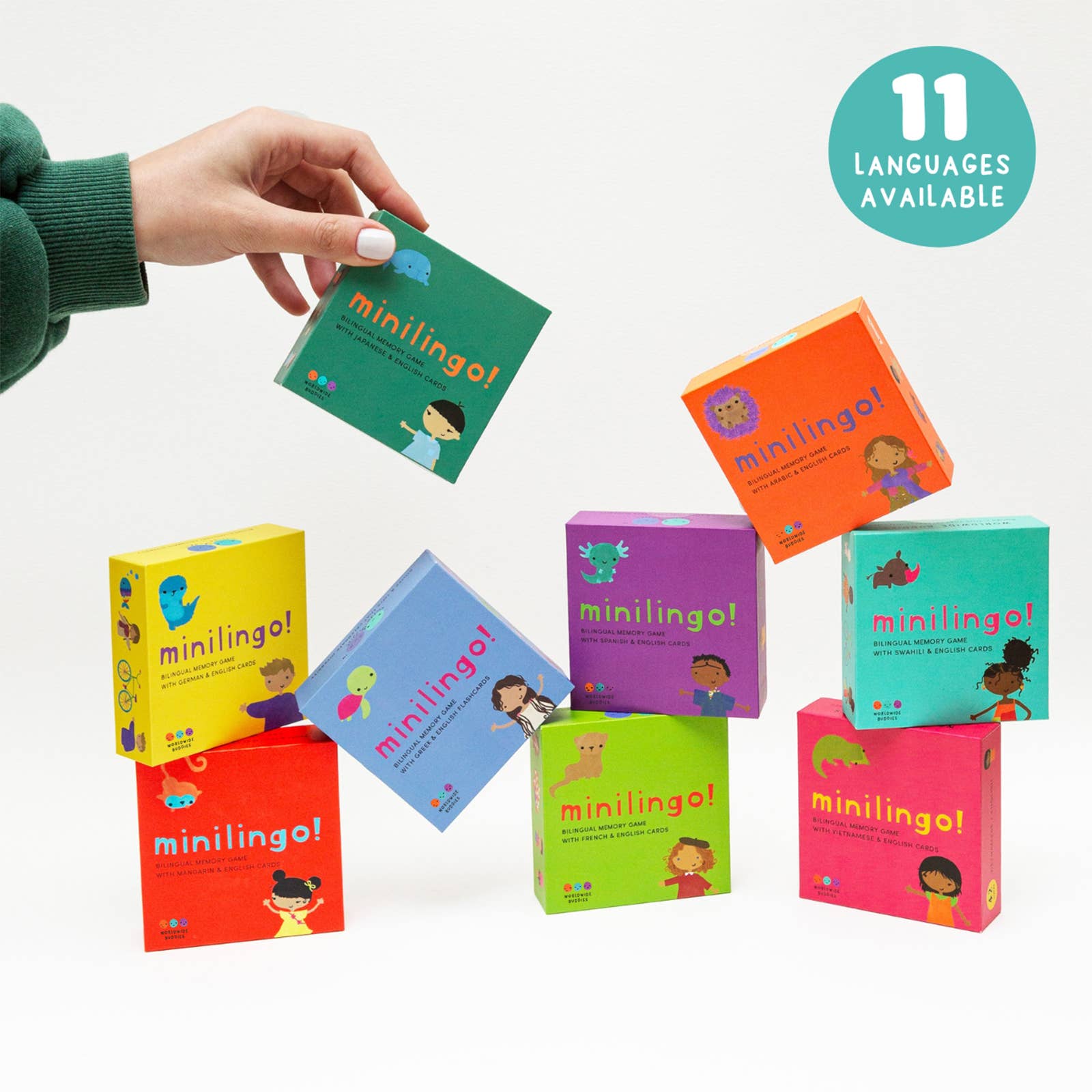 Worldwide Buddies - Wholesale Learning Cards - Kids & Baby - Minilingo Spanish/English Bilingual Flashcards for Kids8