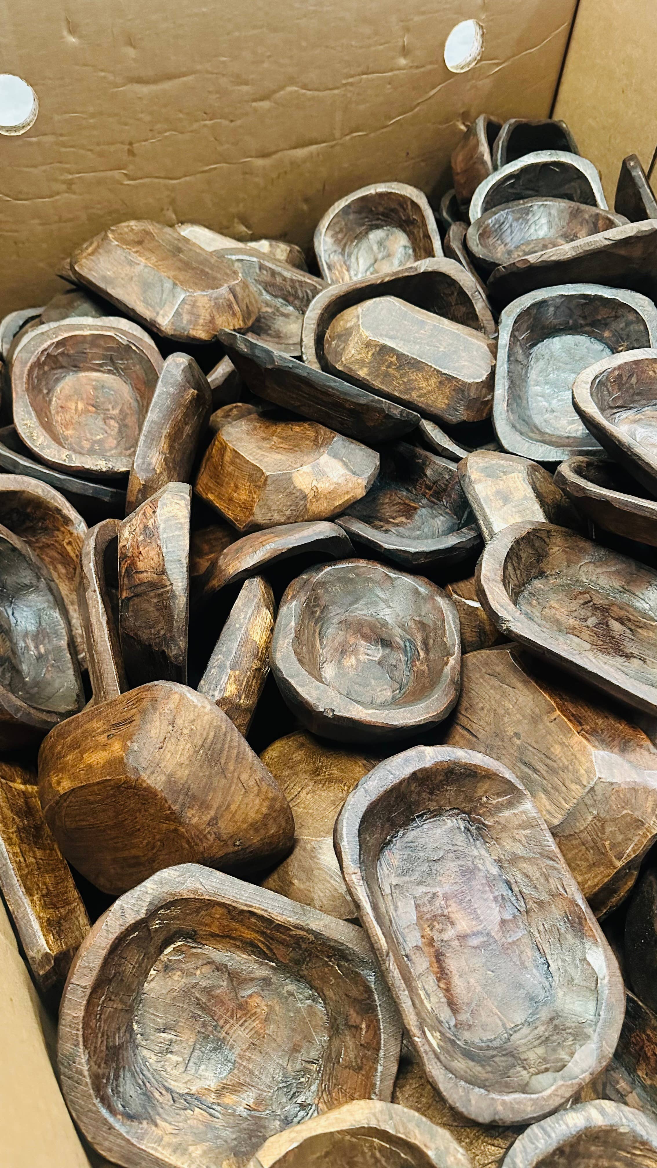 VALENTINA IMPORTS INC - Wholesale Candle Holder - Petite Oval  Dough  Bowl  Dough Bowl Candle Ready 2