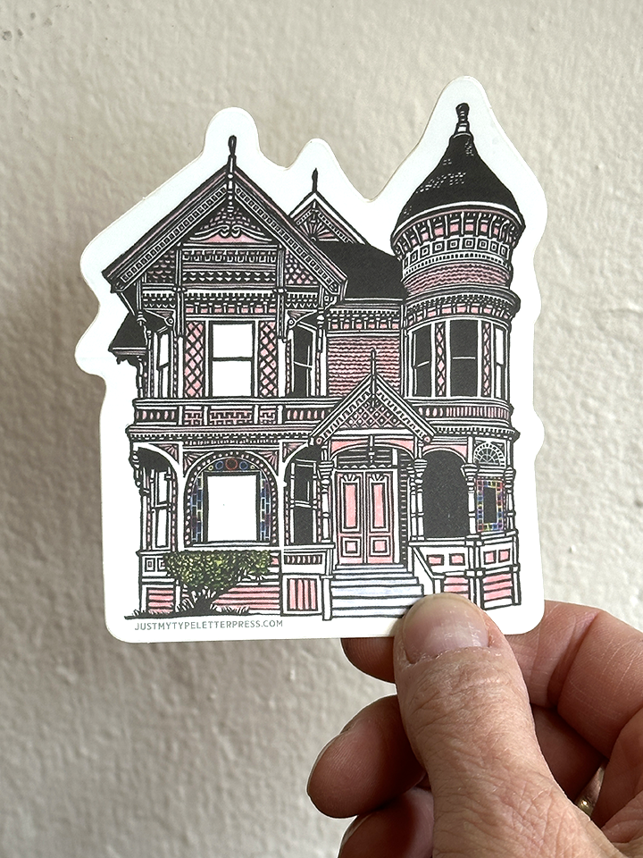 Lynn-oleum - Vente Autocollant - Victorien - Pink Lady STICKER1