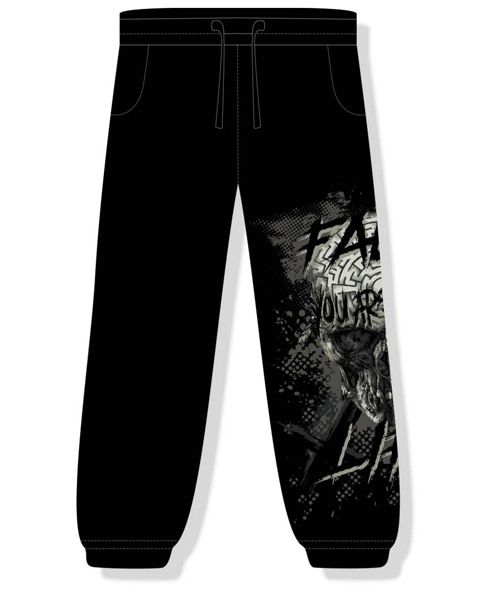 Fact of Life - Wholesale Athletic Sweatpants/Joggers - Men's - Fact of Life Sweatpants "Labyrinth" JH-14 black