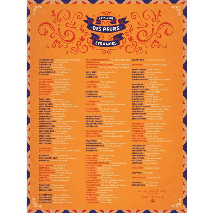 Catalogo delle paure strane per la vendita all'ingrosso da parte di Maison Chapal