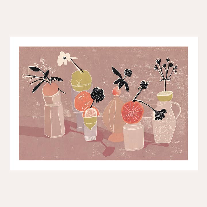 Art Print 'Citrus Still Life' Wall Art for wholesale by Luiza Holub