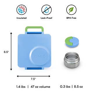 OmieLife – wholesale Lunch bag/box – Kids – OmieBox: NEW COLORS 5-Color Kit5