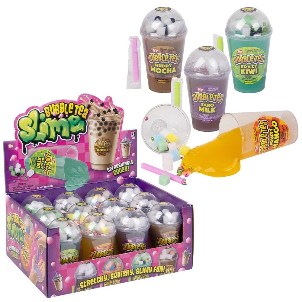 La Luna Bella - Toys - Venta al por mayor Juguete tradicional - Niños - 12 unidades de Slime de Té de Burbujas de 4,75" - LLB Toys0