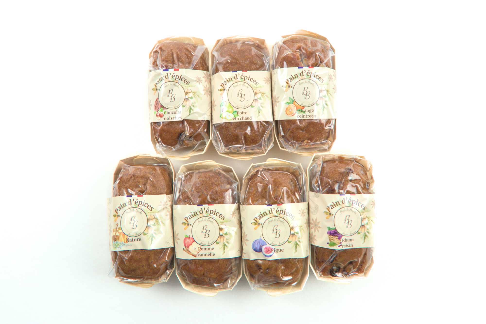 Bisch de Bruche - Wholesale Cake - Hazelnut Chocolate Gingerbread (100% Flower Honey) 140g3