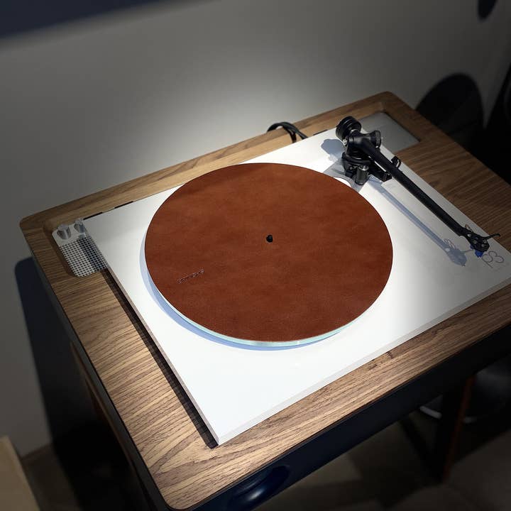 Cubierta de bandeja de cuero para vinilos para venta al por mayor de Bringhs