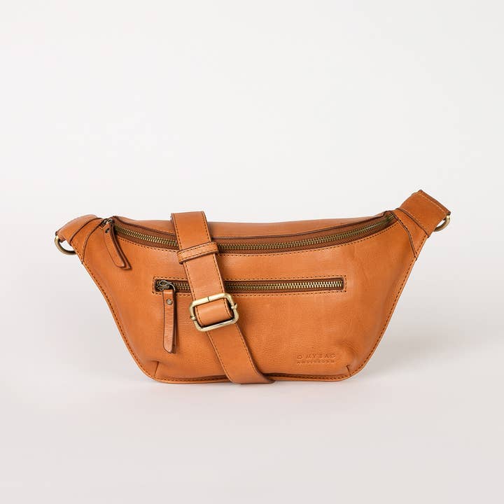O My Bag - Wholesale Belt Bag - Women's - Leather Bag Drew Bum Bag - Wild Oak Soft Grain (two straps)