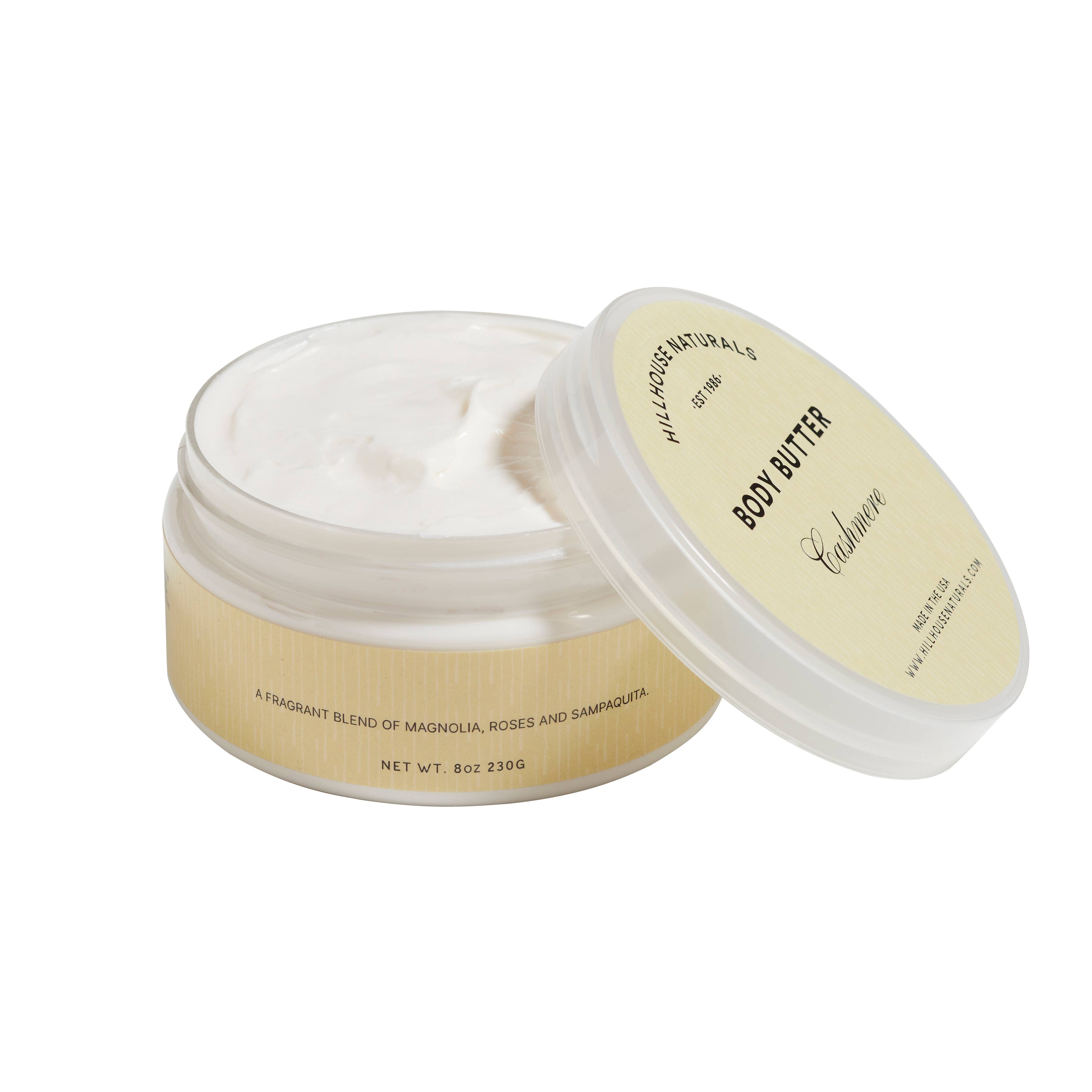 Cashmere Body Butter 8oz. Ctn. 6 for wholesale by Hillhouse Naturals/Field+Fleur