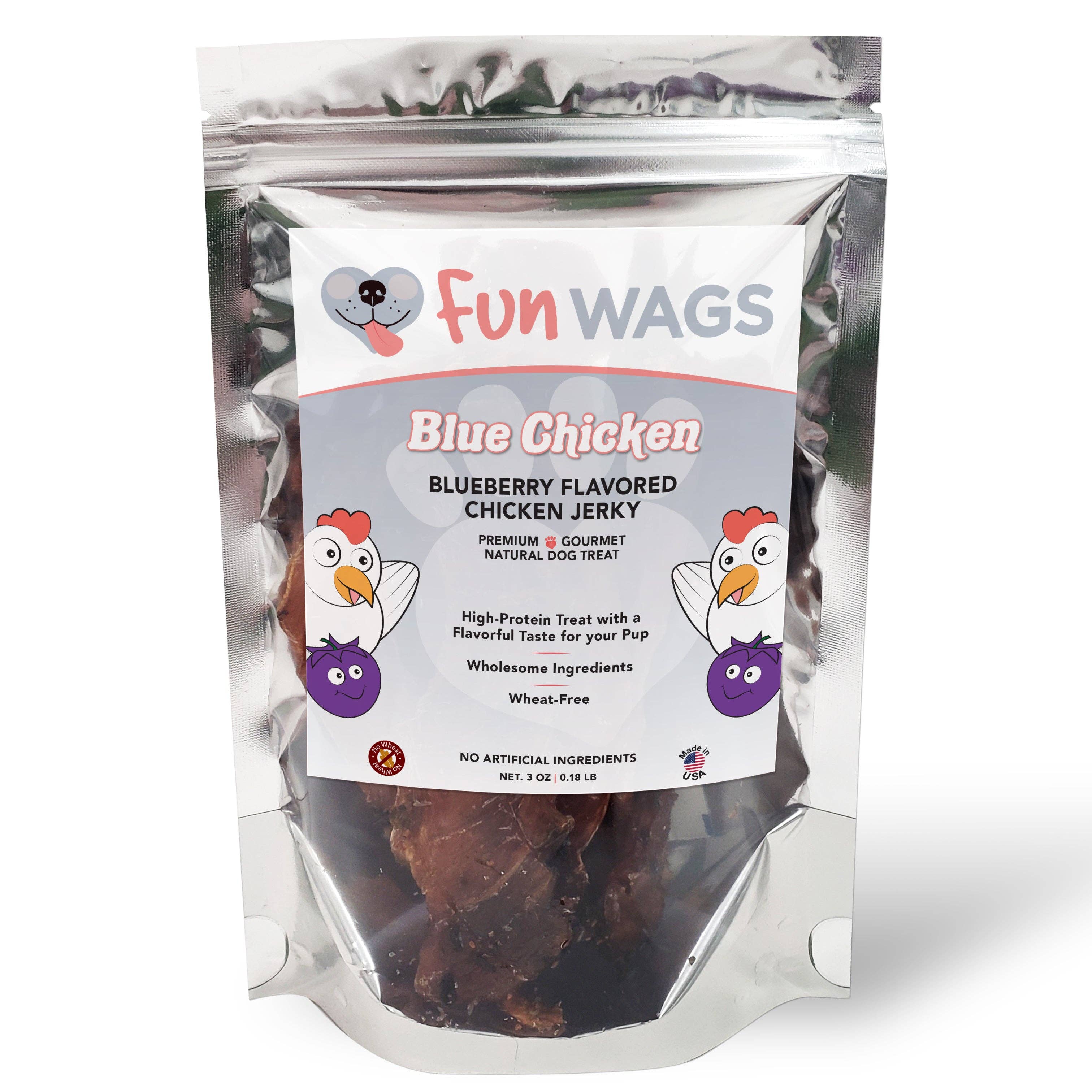 FunWags – wholesale Pet treats – Dog – Blue Chicken - Chicken Jerky0