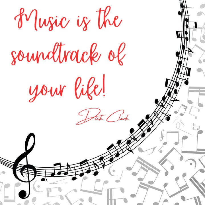 Pegatina La música es la banda sonora de tu vida para venta al por mayor de Wear Us Out