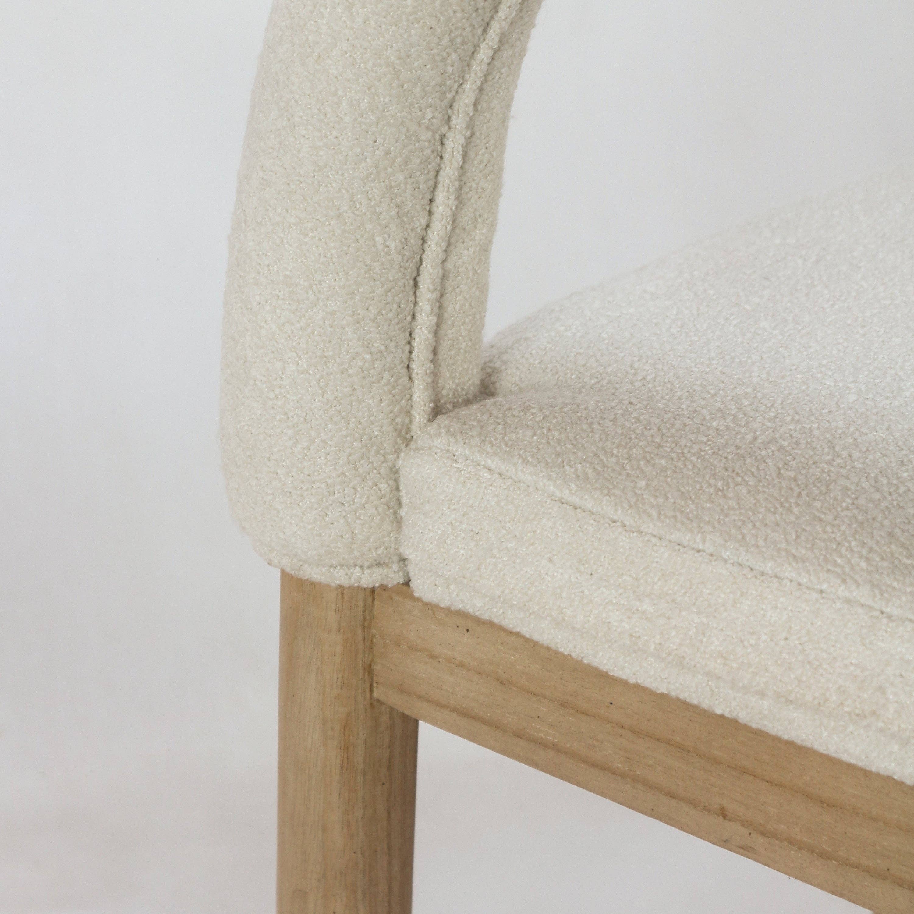 INTERIOR TONIC - Vente Tabouret - Tabouret de comptoir Heidi Teak & Boucle4