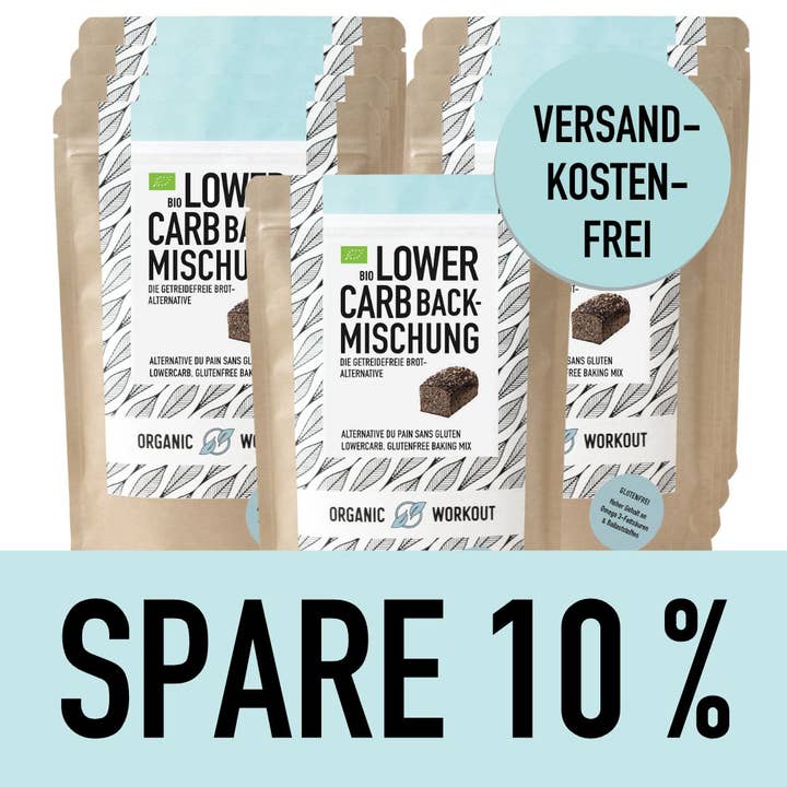 Organic Workout - Wholesale Bread Mix - LOWER-CARB* BAKING MIX – for rolls, bagels & bread alternative8
