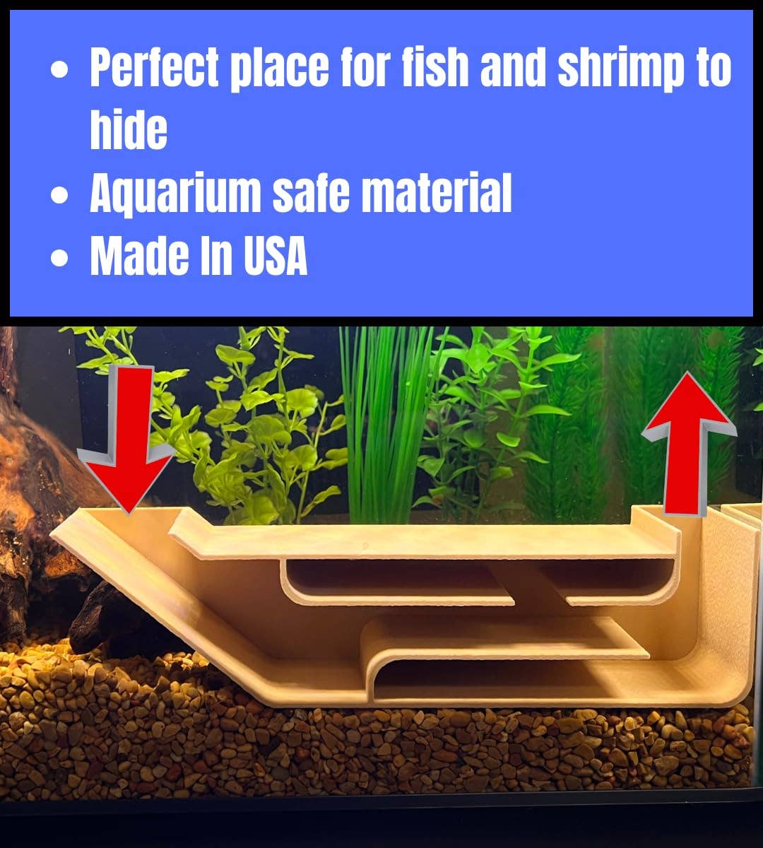 Chatelet – Großhandel Tischdeko – Chatelet REEFSHAPE Aquarium X-Large unterirdischer Tunnel | Versteck für Fische und Garnelen für Aquarien | Einzigartiger unterirdischer Aussichtstunnel | 9,75 Zoll x 2,5" | Hergestellt in den USA (XL)11