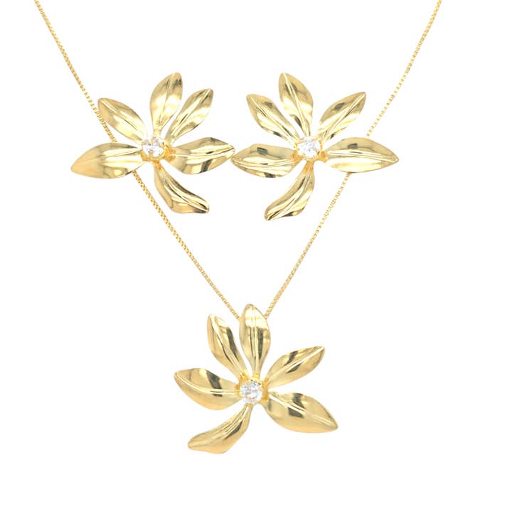 Ensemble Pierre Fleur pour la vente par Lacosta Jewelry Corp