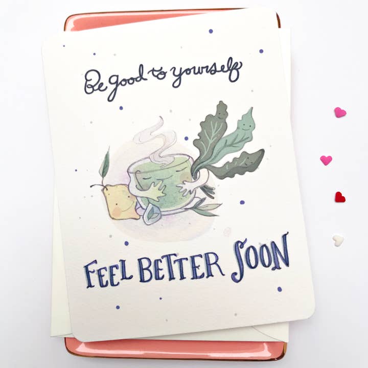 H.macdo Paper Co. - Vendita all'ingrosso Biglietti di auguri di pronta guarigione - Biglietto di auguri Get Well - Be Good to Yourself1