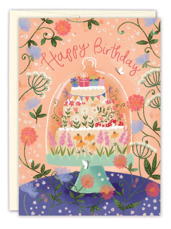 Cake Stand Birthday Card for wholesale by Biely & Shoaf