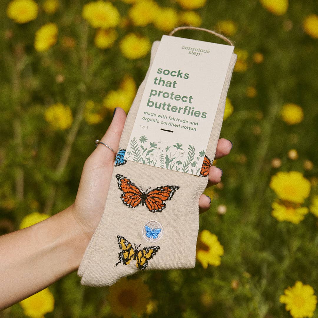 Conscious Step - Wholesale Socks - Unisex - Socks that Protect Butterflies2