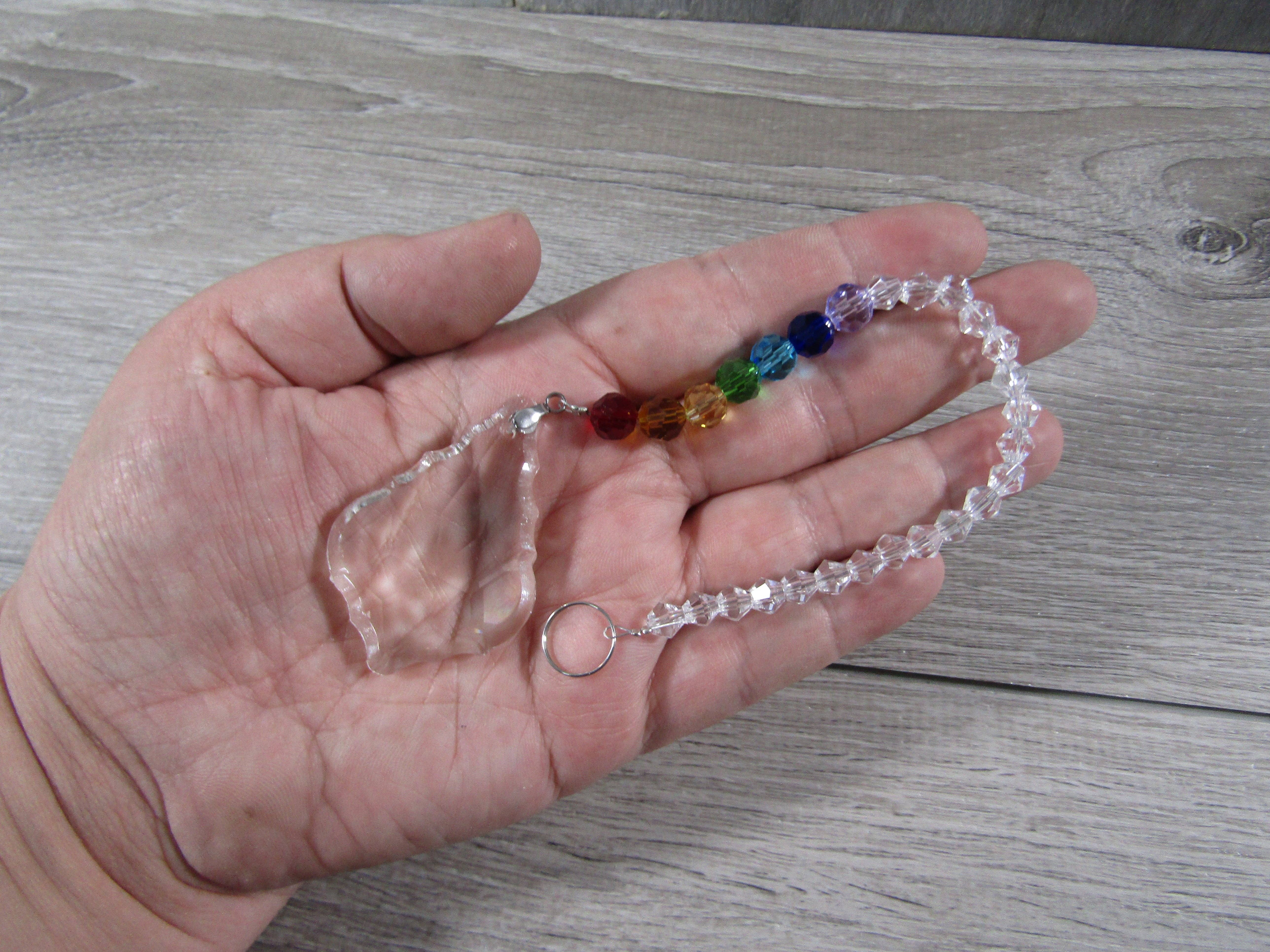Keystone Crystals - Vente Attrape-soleil - Prismes suspendus à facettes et perles arc-en-ciel Suncatchers21
