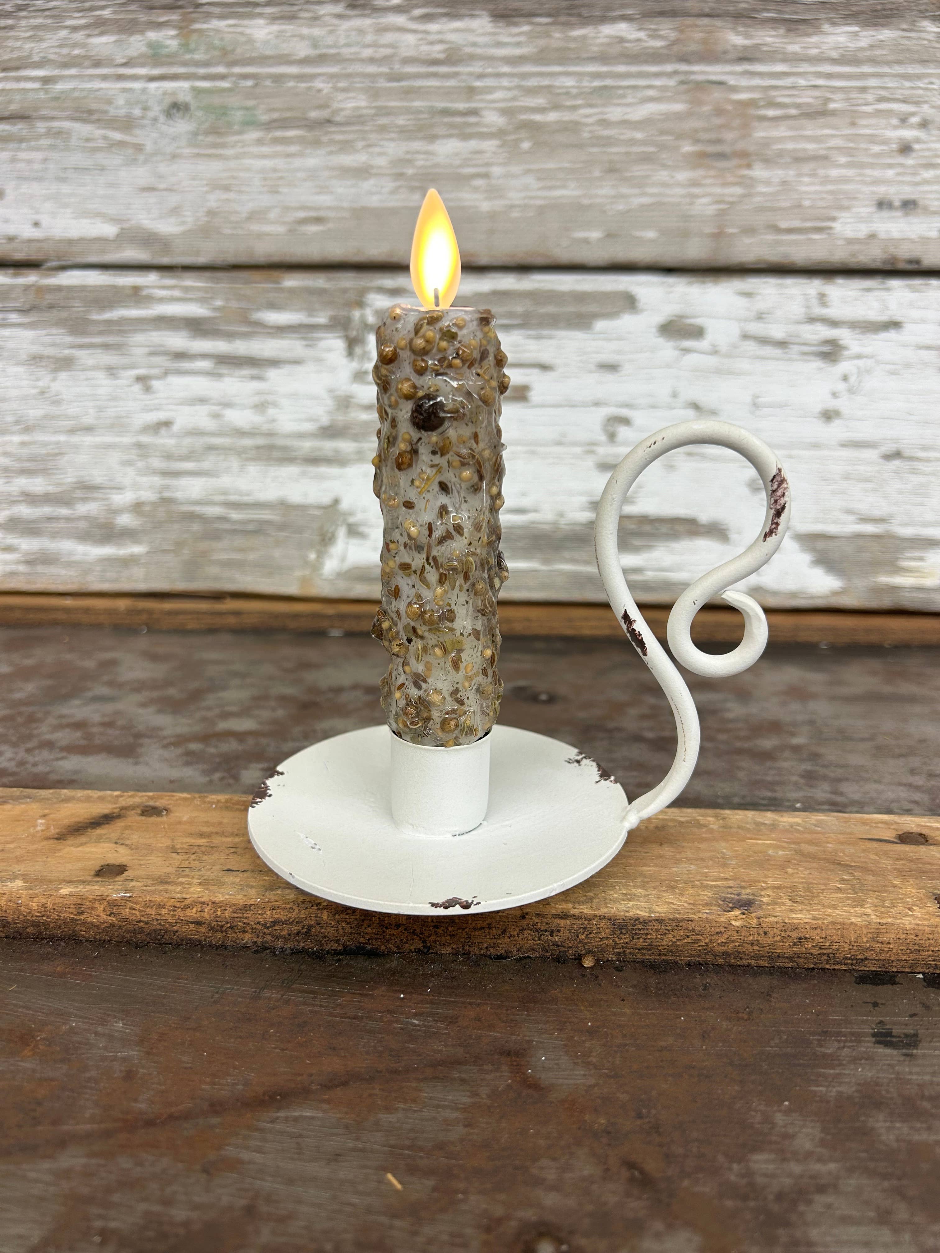 Vickie Jean's Creations Inc - Vente Bougie sans flamme - Moving Flame avec base de table blanche2