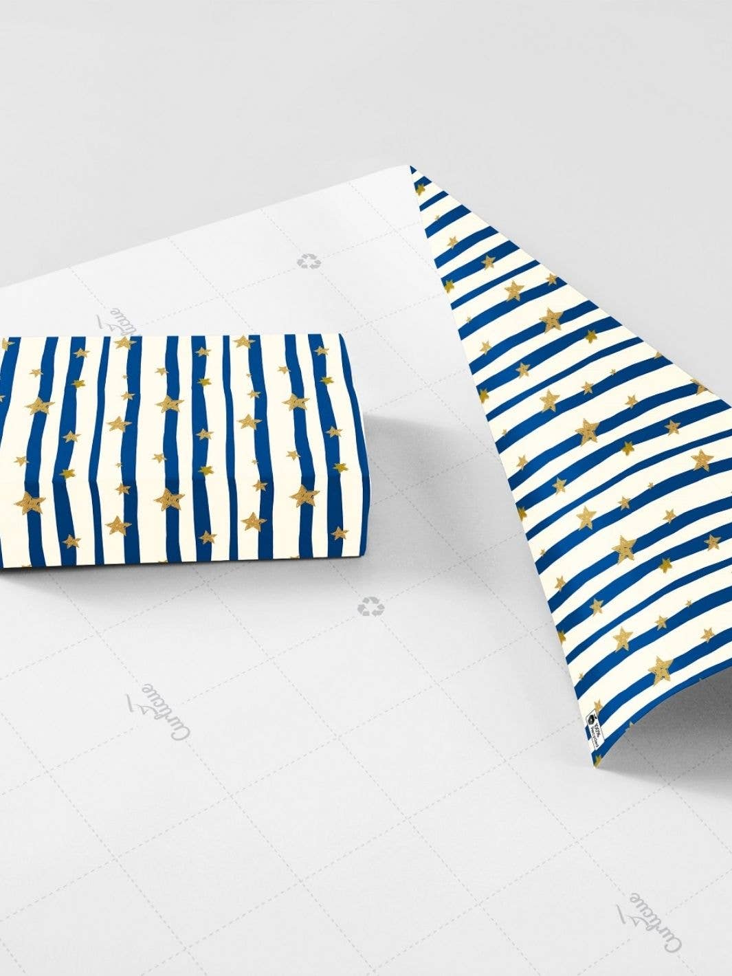 Curlicue - Vente Feuille de papier cadeau - Papier cadeau Stars at Dusk - durable et écologique2