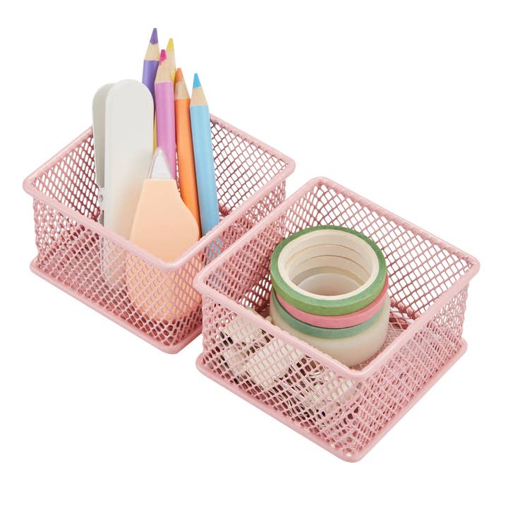 Bandejas Apilables ANNOVA de 2 Piezas Organizador de Escritorio/Cajón Rosa (Varios Tamaños) para venta al por mayor de ANNOVA