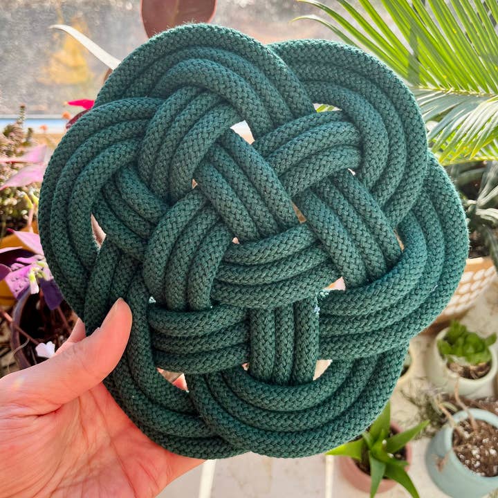 Make My Day Design - Wholesale Onderzetter - Kleurrijke touwonderzetter, Hot Plat Pad, Coastal Thump-mat9