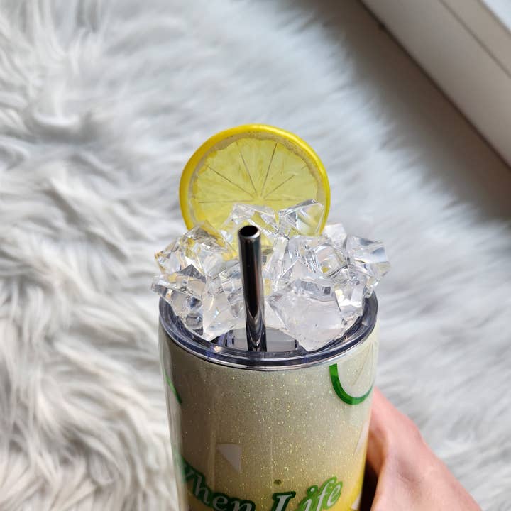 Gobelet « citron » pour la vente par Resin Art by Lilian