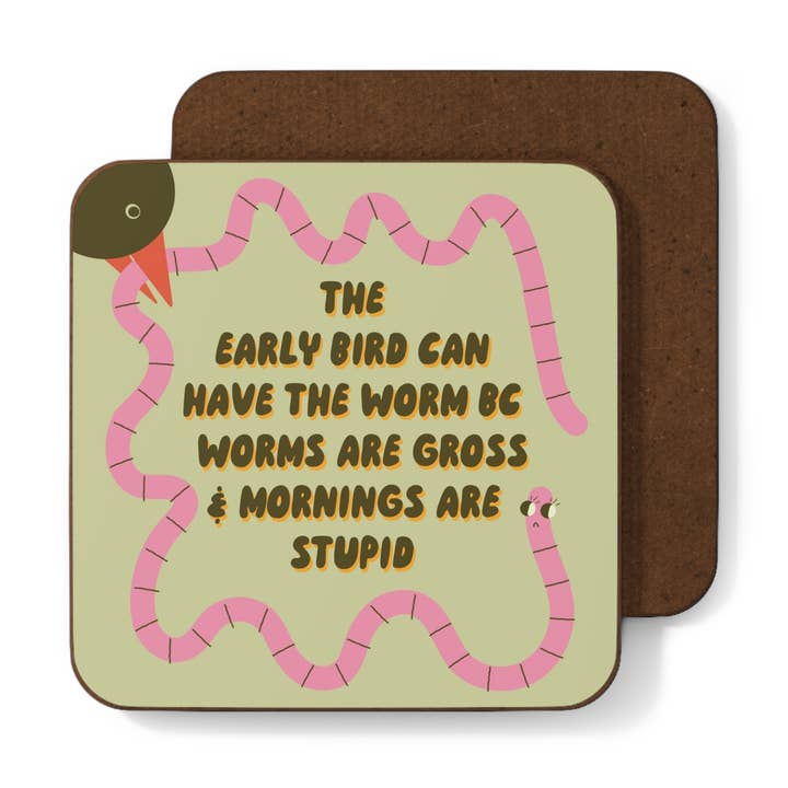 Coaster - Grumpy Worm for wholesale by Betiobca