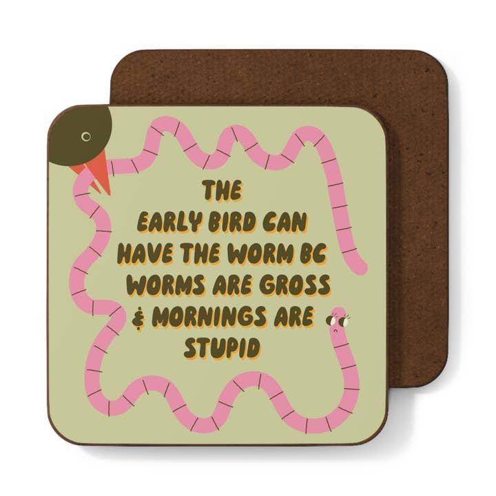 Coaster - Grumpy Worm for wholesale by Betiobca