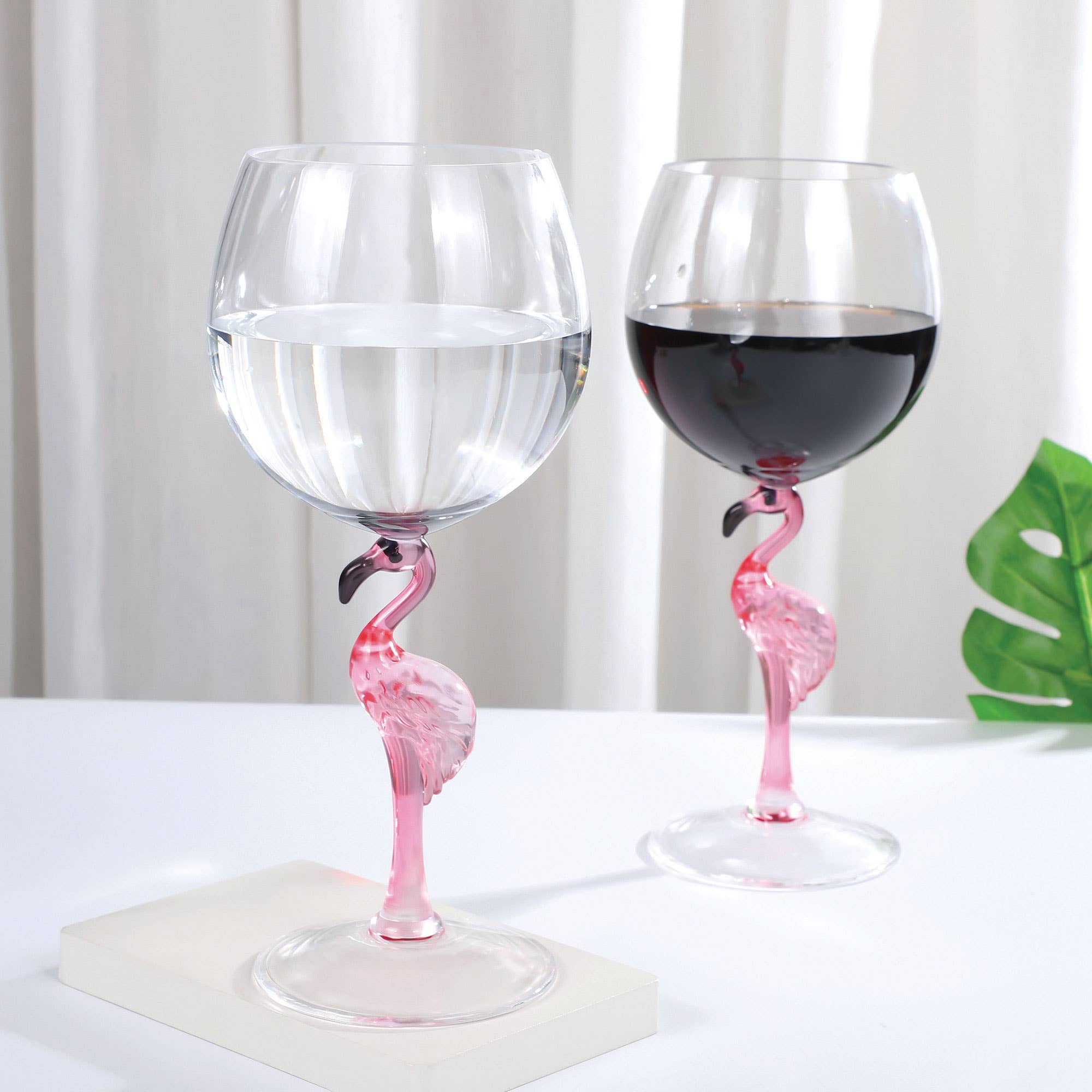 Supreme Housewares - Wholesale Wine Glass - Flamingo 20oz Acrylic Plastic Wine Glass1