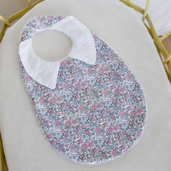 Babero grande con cuello camisero, de algodón y rizo para venta al por mayor de Pretty Bazar