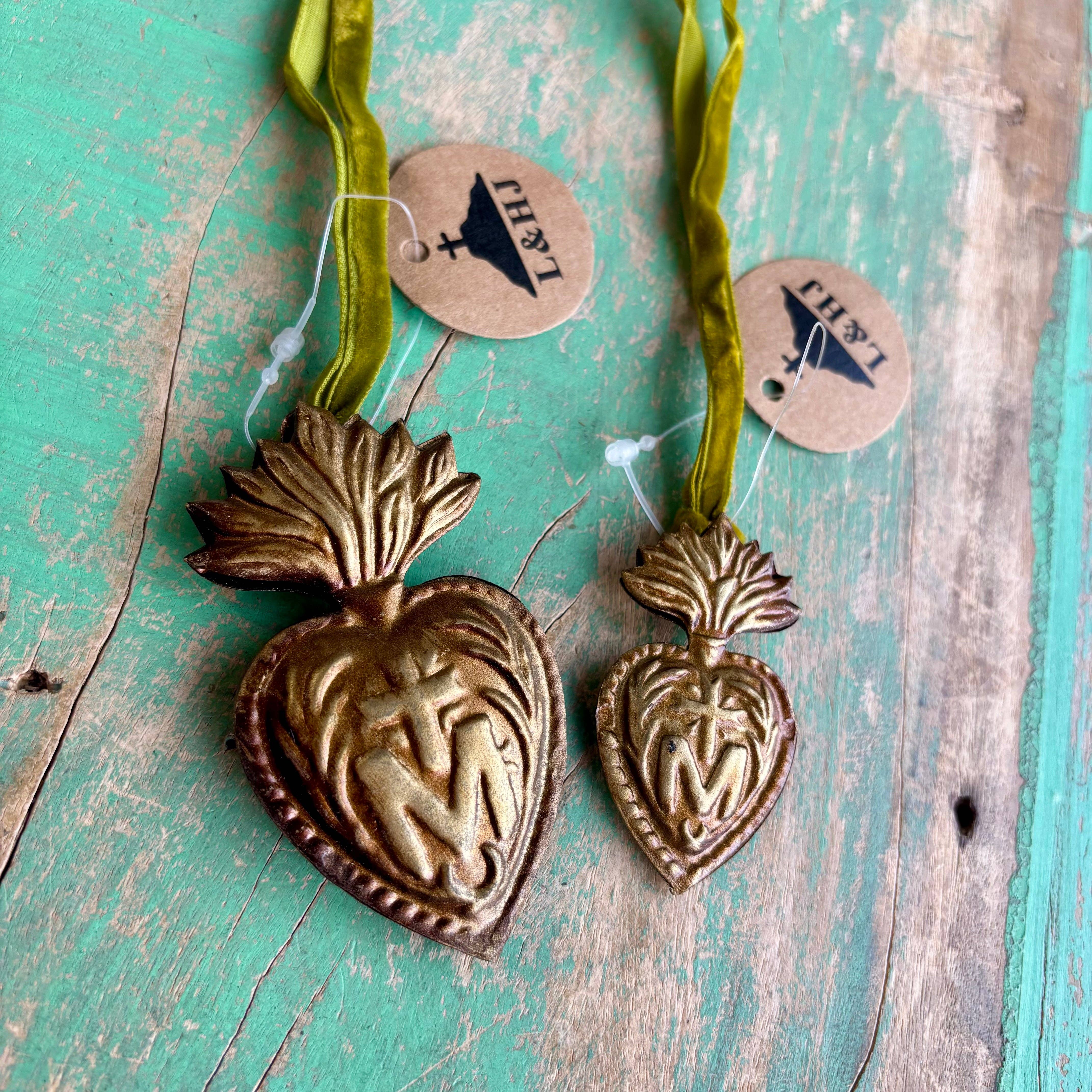 Love and Honor Jesus LLC - Wholesale Ornament - To Jesus Through Mary Sacred Heart Bubble Ornaments3