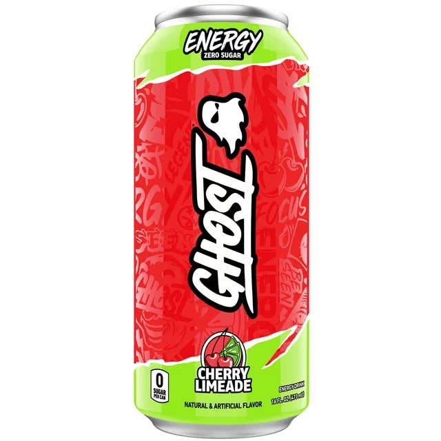 L&F Universal Goods - Wholesale Sports/Energy Drink - Ghost Energy Cherry Limeade 16 Fl Oz Can