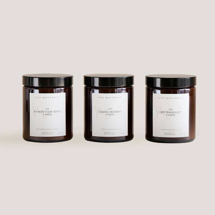 „Deep Tranquility“ Apothecary duftende stearinlys for engroshandel hos nui naturals