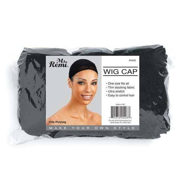 Annie International, Inc. - Wholesale Wig/Hair Piece - Ms. Remi Wig Caps Bulk 144Pc Black
